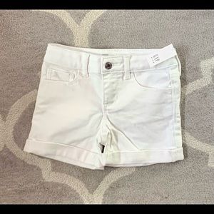GAP Kids Girls White Denim Shorts Size 6 NWT
